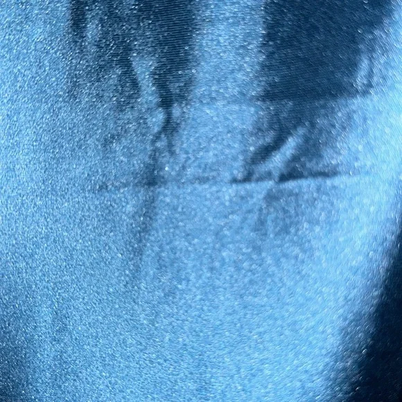 Lulu’s Enchanting Aesthetic Teal Satin Asymmetrical Unique Modern Maxi Dress M - Picture 8 of 10